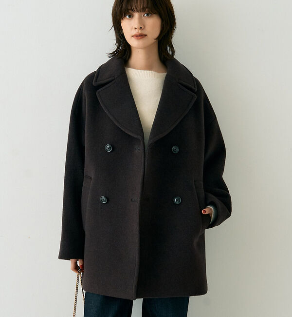 Rouge vif「【TICCA/ティッカ】ピーコート」|ピーコート|ブラウン