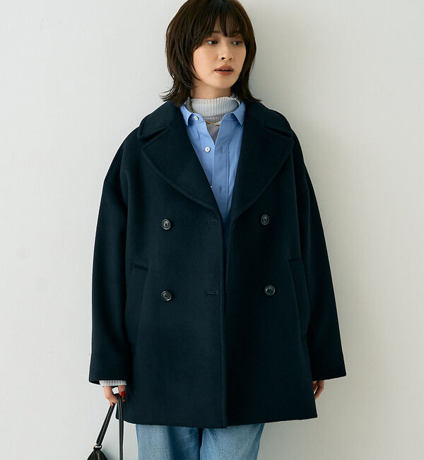 Rouge vif「【TICCA/ティッカ】ピーコート」|ピーコート|ネイビー