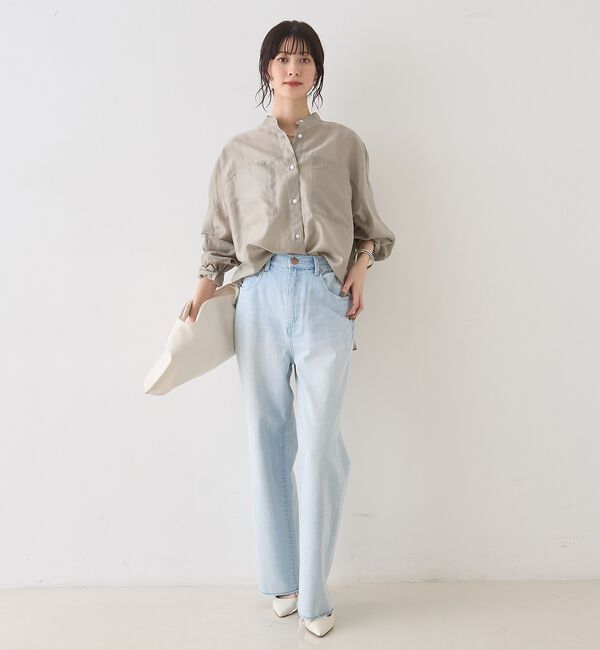 Rouge vif「シアースタンドネックシャツ【予約】」|シャツ・ブラウス|