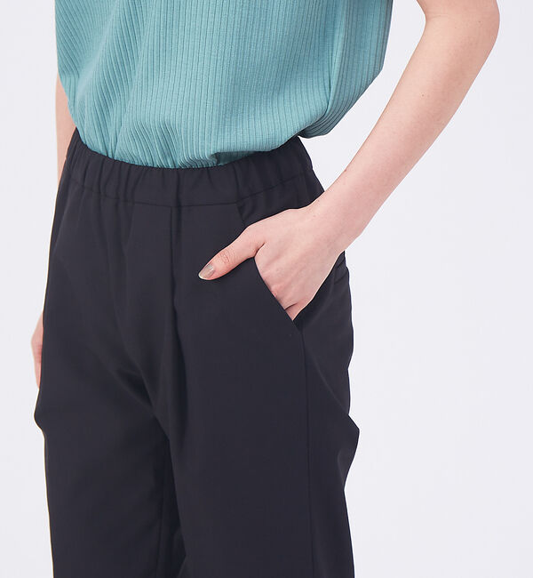qualite「【新色登場】【セットアップ対応】コットンリネン2WAYストレッチタックパンツ」|その他|