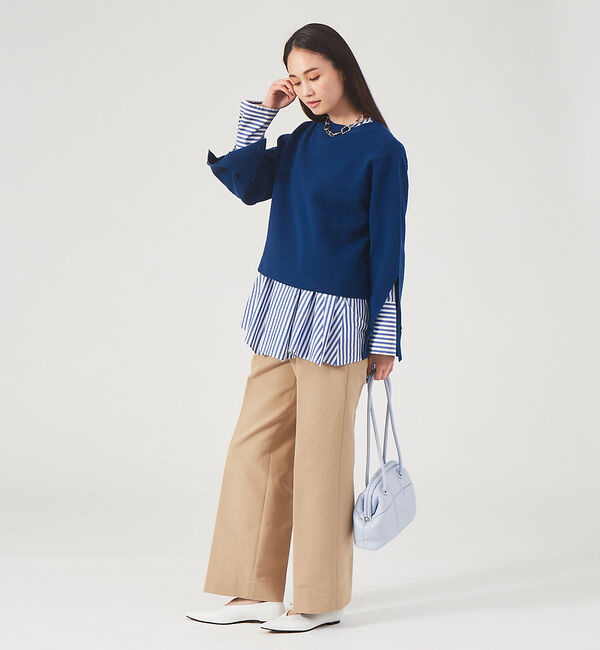 qualite「コットン2重織ストレートパンツ」|その他|