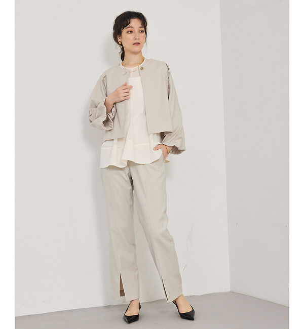 qualite「【セットアップ対応】スリットパンツ」|その他|