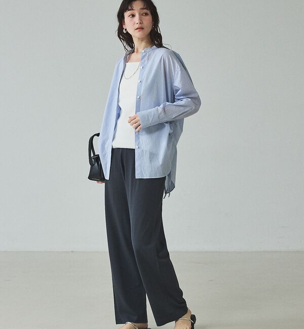 qualite「【接触冷感・セットアップ対応】レーヨンストレッチニットパンツ」|その他|