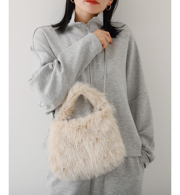 abahouse mavie「ファーミニトートバック」|ショルダー・メッセンジャー|アイボリー