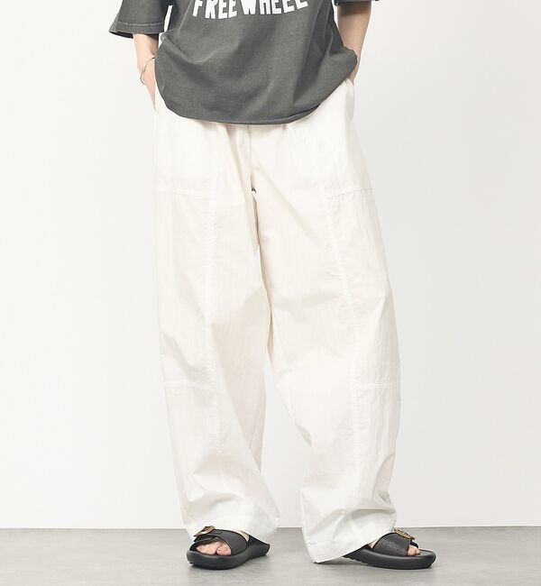 abahouse mavie「【旬シルエット】カーブイージーパンツ【予約】」|その他|ホワイト