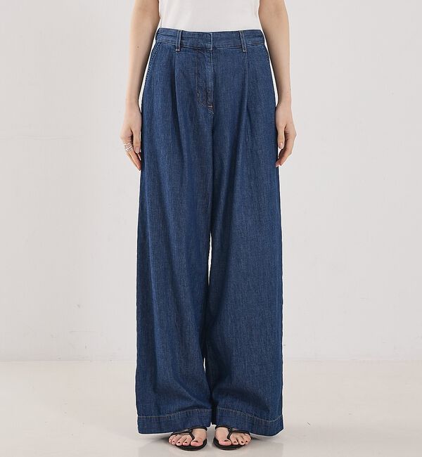The Store by C' 「【TWP】Hudson St. PANT／ワイドデニムパンツ」|デニム|