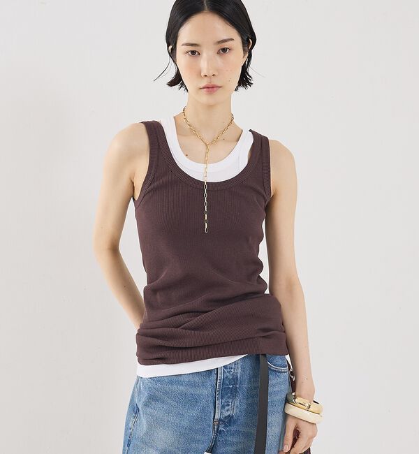 The Store by C' 「【COCUCA】チュニックリブタンク【予約】」|キャミソール|