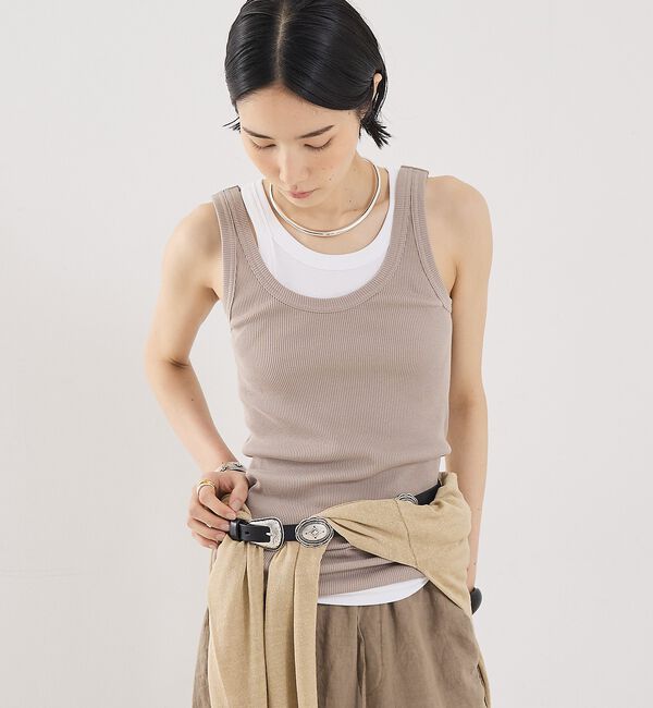 The Store by C' 「【COCUCA】チュニックリブタンク【予約】」|キャミソール|