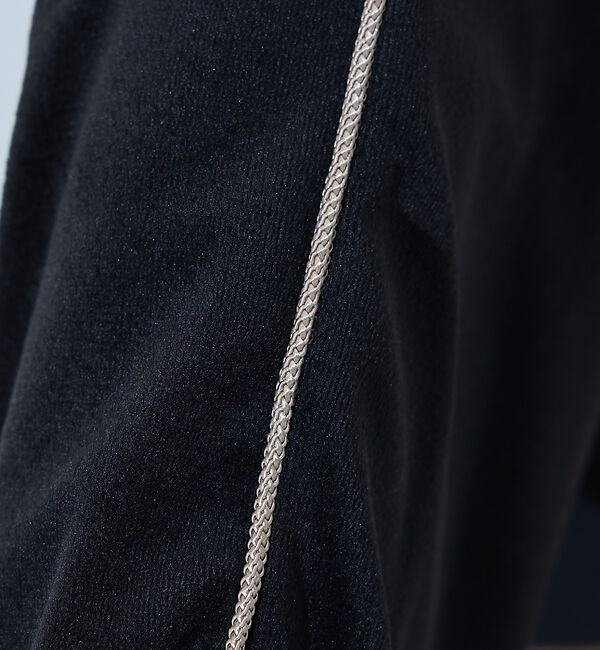 NOMINE「【セットアップ】ベロアハーフジップ フーディー パーカー」|パーカー|