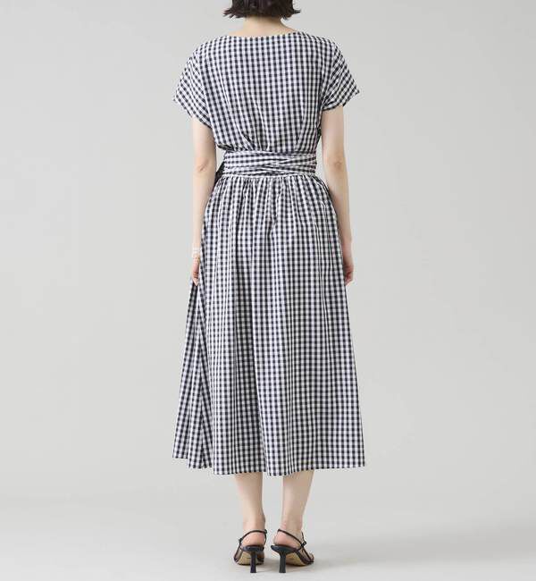 TIARA「ギンガムカシュクールワンピース」|ワンピース|