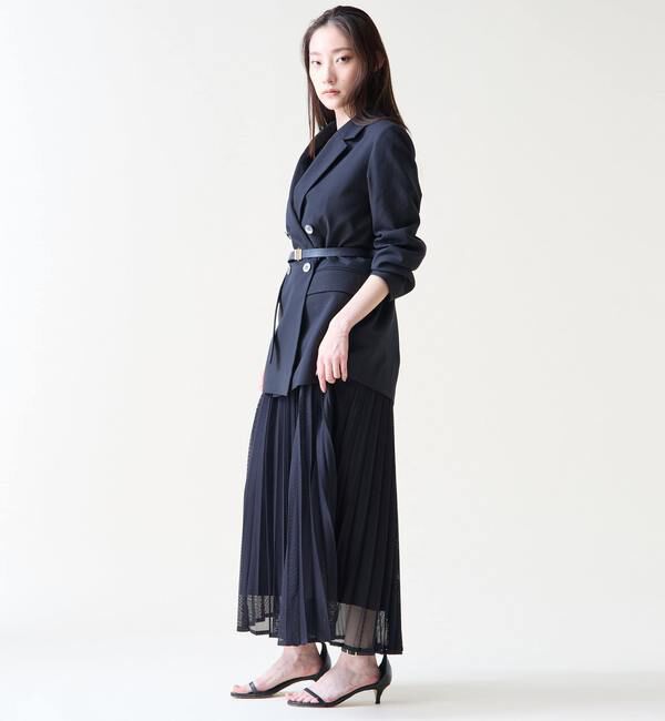 TIARA「メッシュプリーツスカート」|スカート|