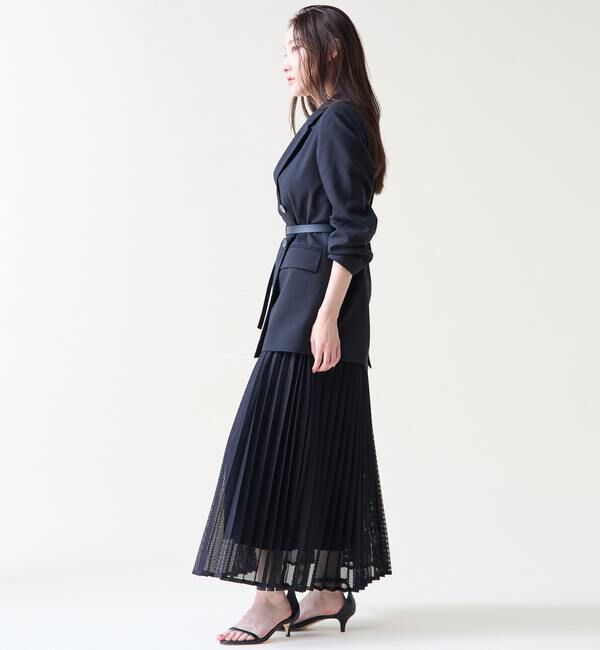 TIARA「メッシュプリーツスカート」|スカート|