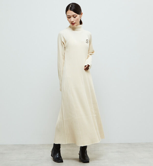 Soffitto「リブ編みニットワンピース」|ワンピース|