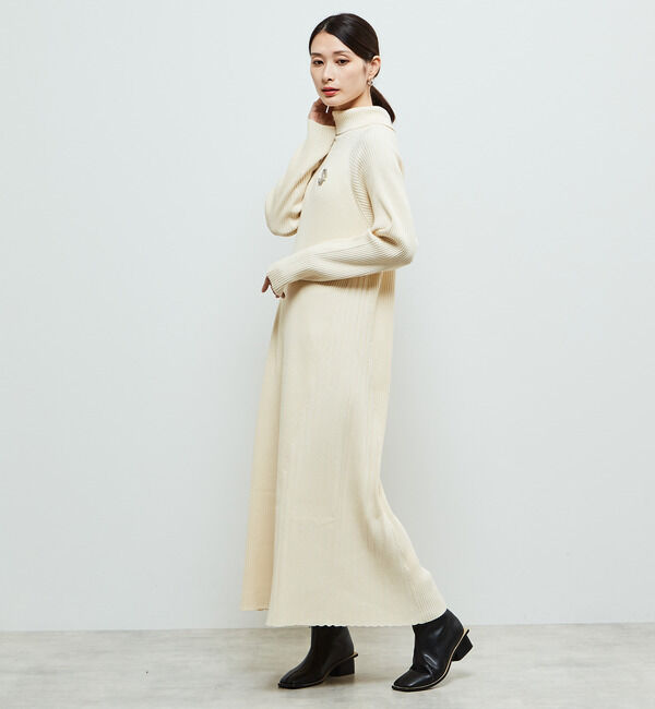 Soffitto「リブ編みニットワンピース」|ワンピース|