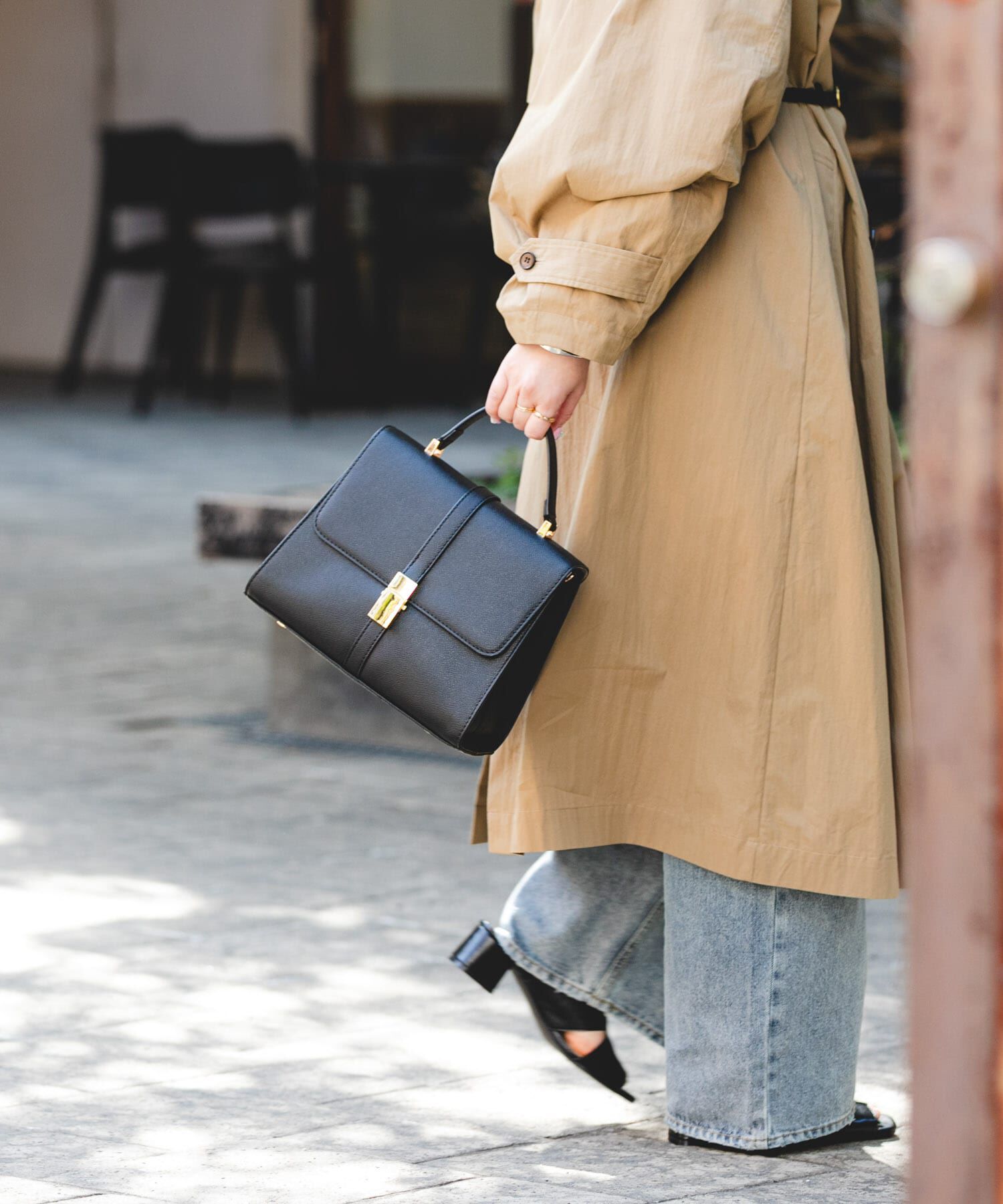 RODE SKO「サブバッグ付フラップハンドバッグ」|ハンドバッグ|