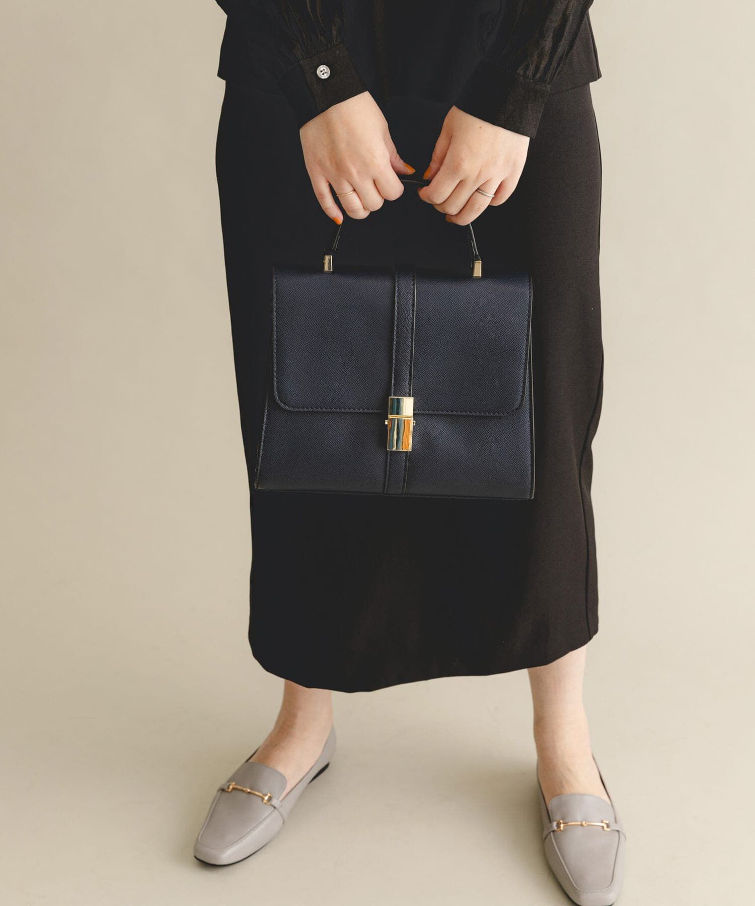 RODE SKO「サブバッグ付フラップハンドバッグ」|ハンドバッグ|