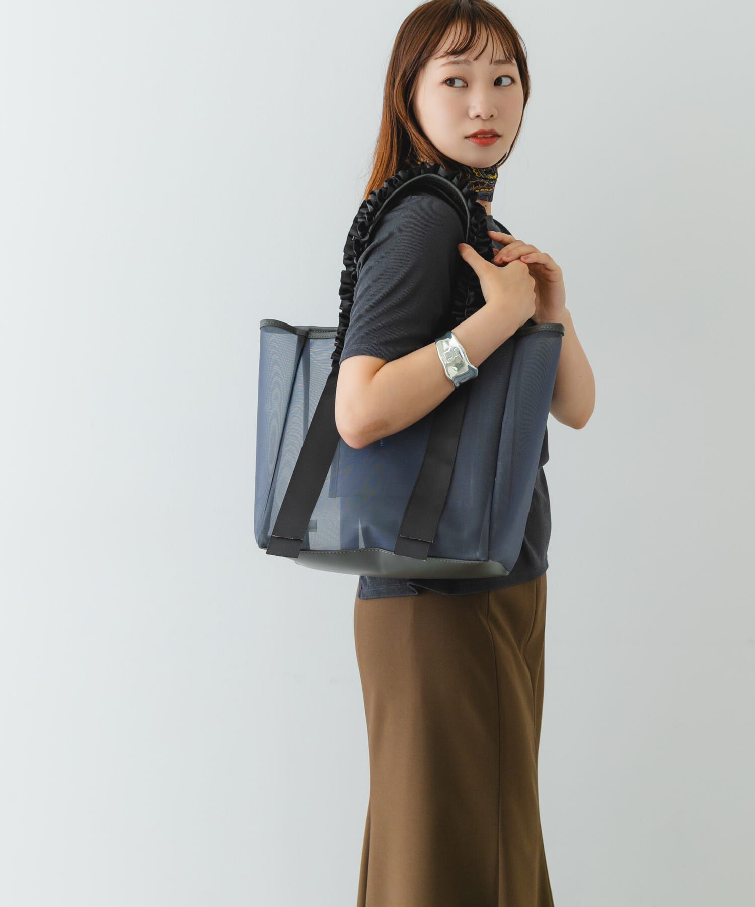 RODE SKO「フリルハンドルシアーバッグ」|トートバッグ|