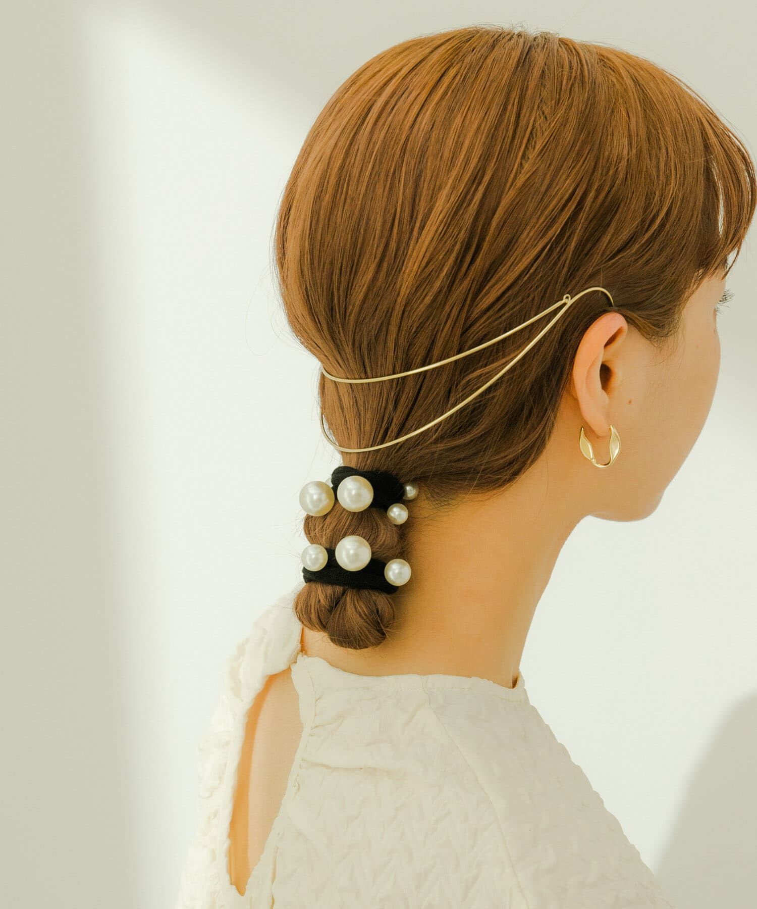 SMELLY「パール2ゴムセット」|ヘアゴム・シュシュ|