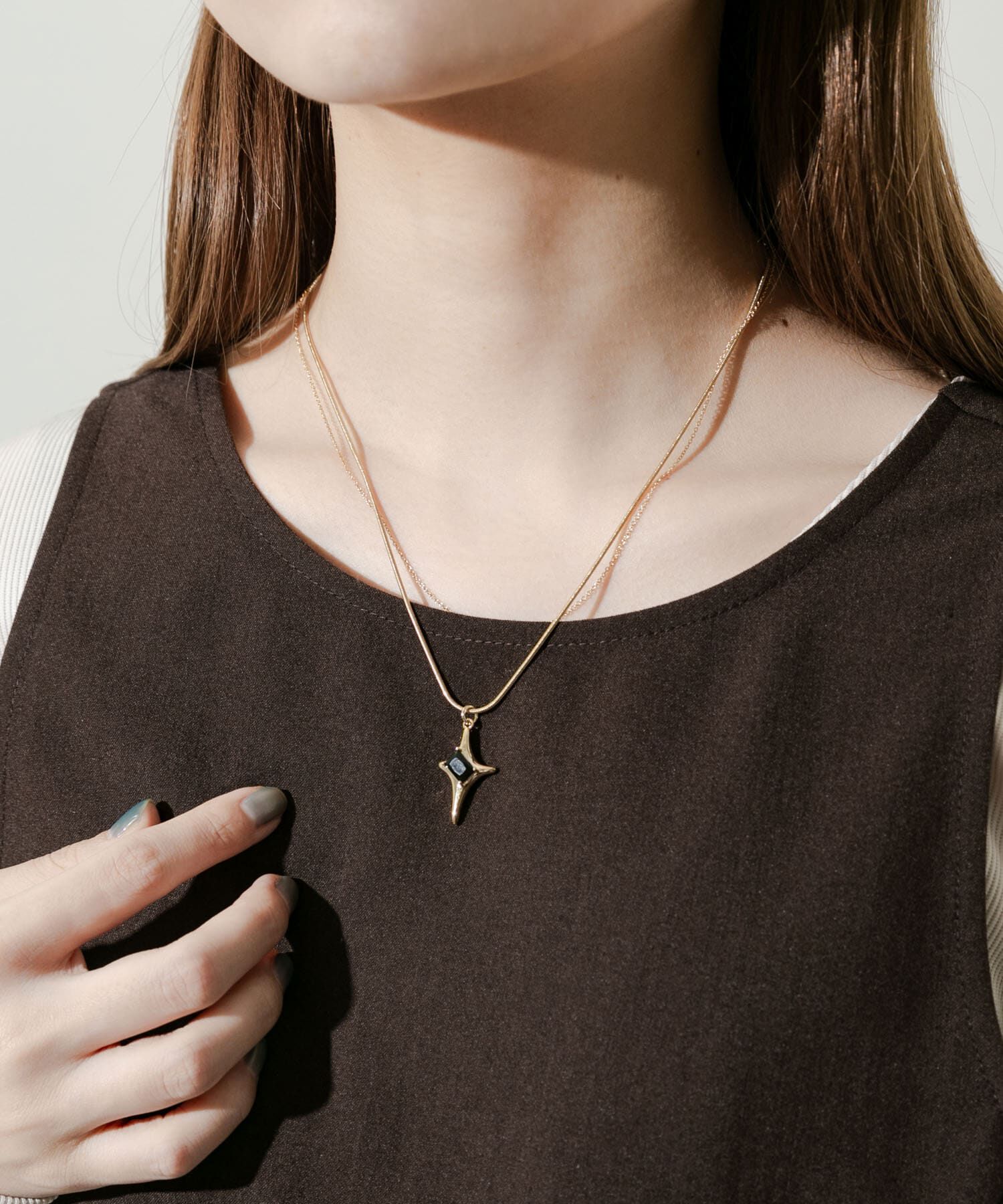 SMELLY「スターストーンネックレス」|ネックレス|