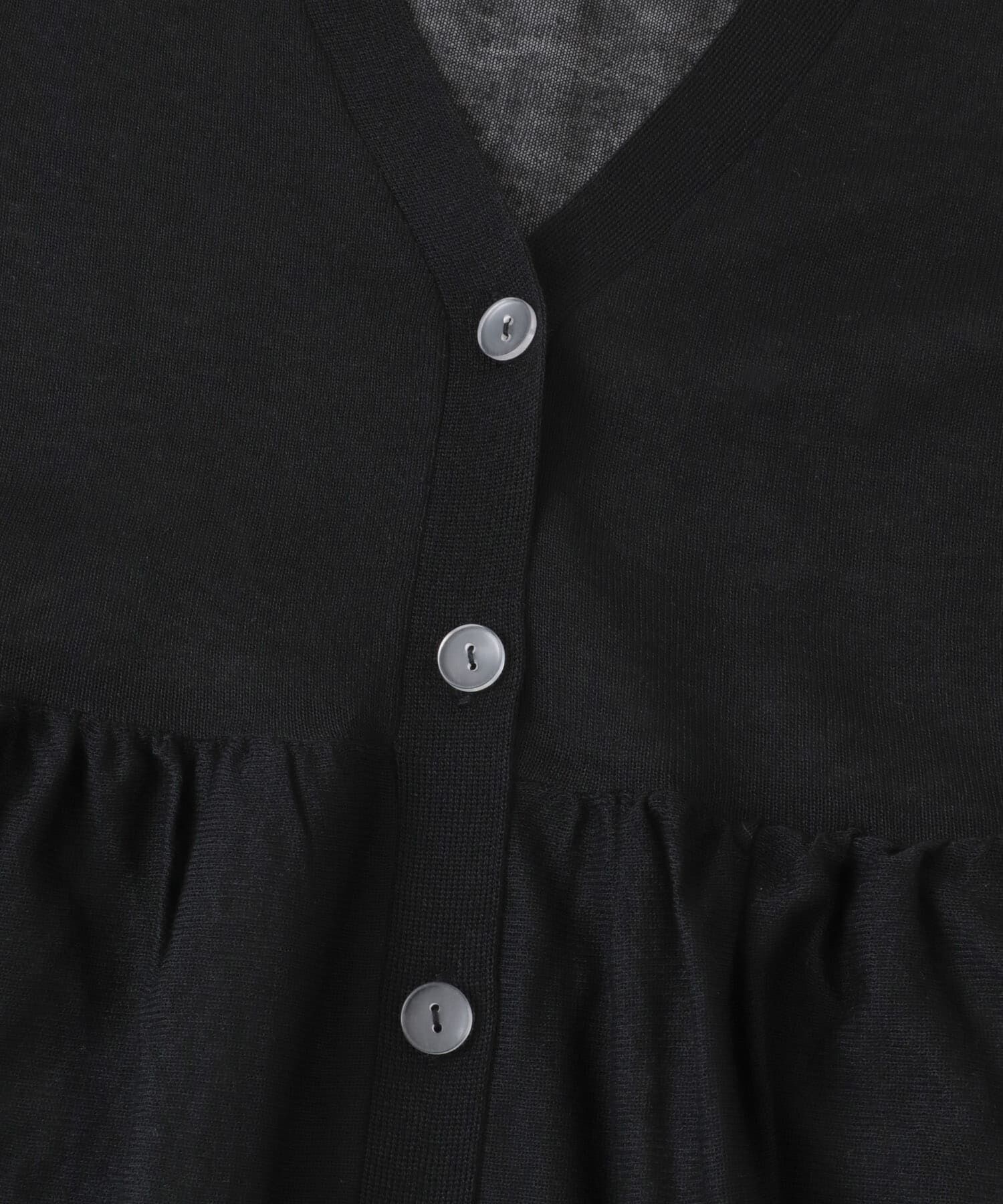 Sonny Label 「シアーペプラムニットカーディガン」|カーディガン|