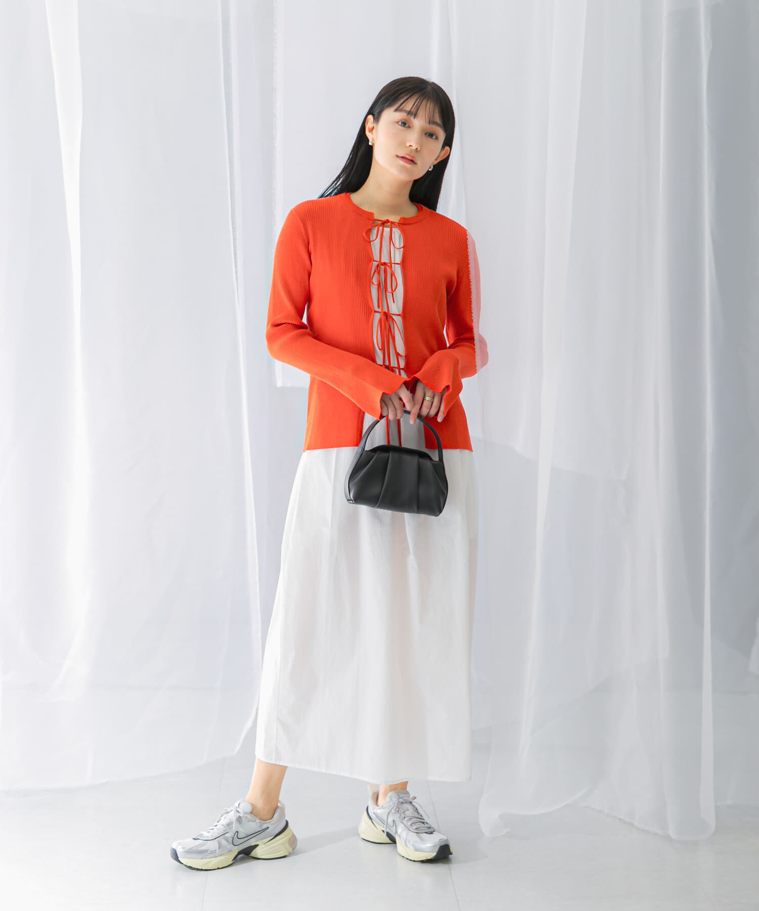 URBAN RESEARCH ROSSO「リボンデザインカーディガン」|カーディガン|