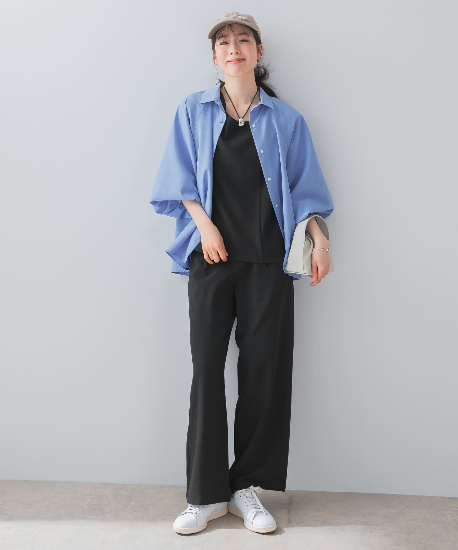 URBAN RESEARCH ROSSO「『UR TECH DRYLUXE』F by ROSSO　フレンチブラウス+ワイドパンツ」|その他|