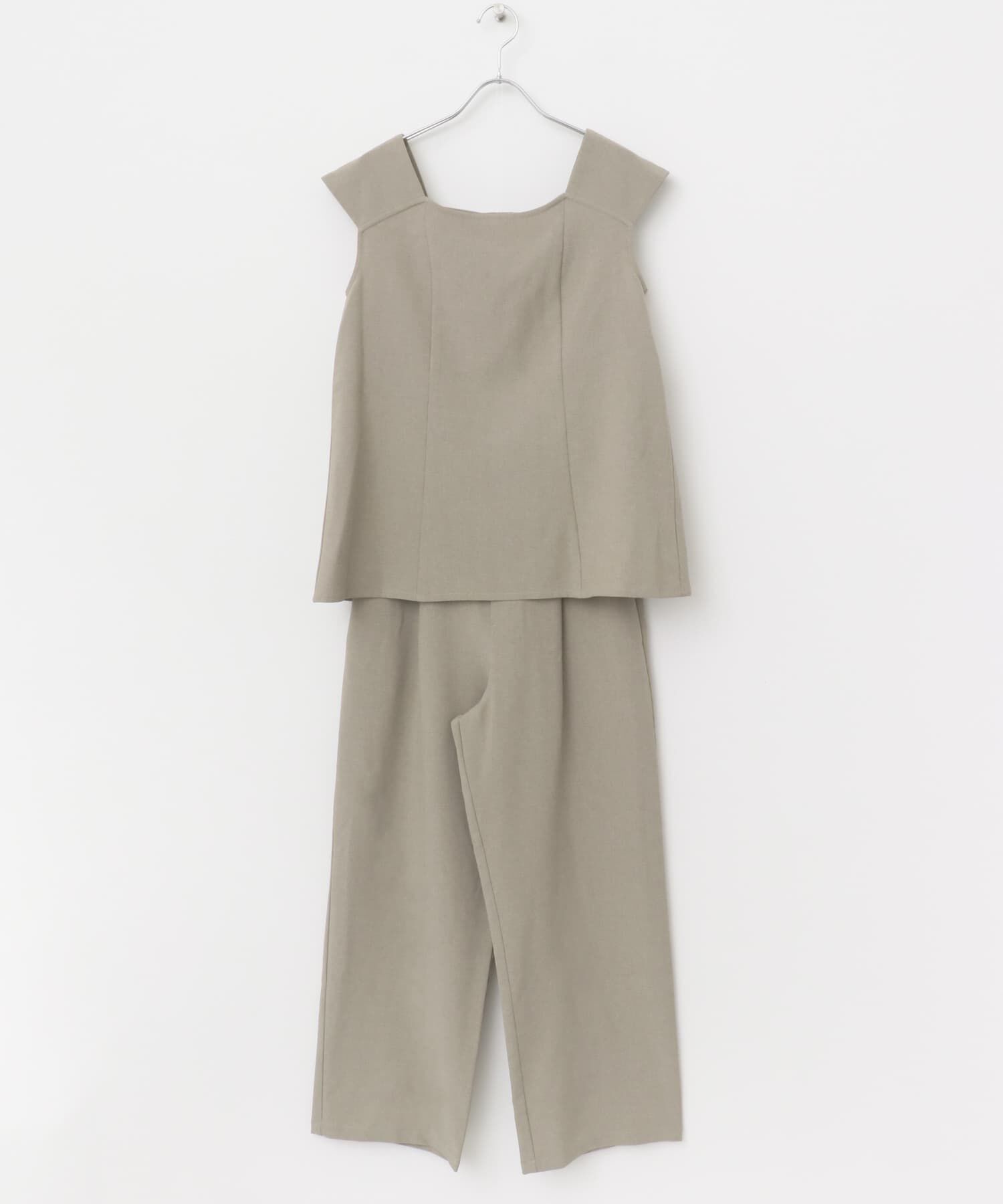 URBAN RESEARCH ROSSO「『UR TECH DRYLUXE』F by ROSSO　フレンチブラウス+ワイドパンツ」|その他|