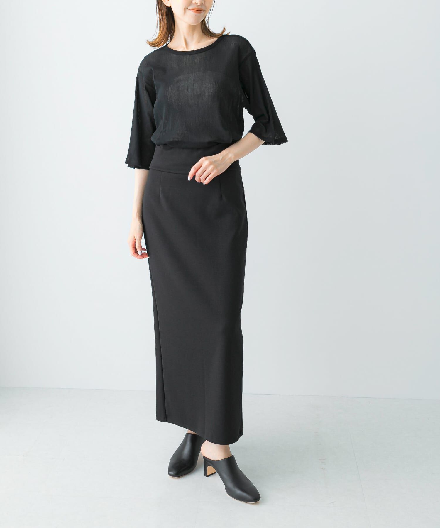 URBAN RESEARCH ROSSO「YENN　COTTON TULLE T-SHIRTS」|Tシャツ・カットソー|