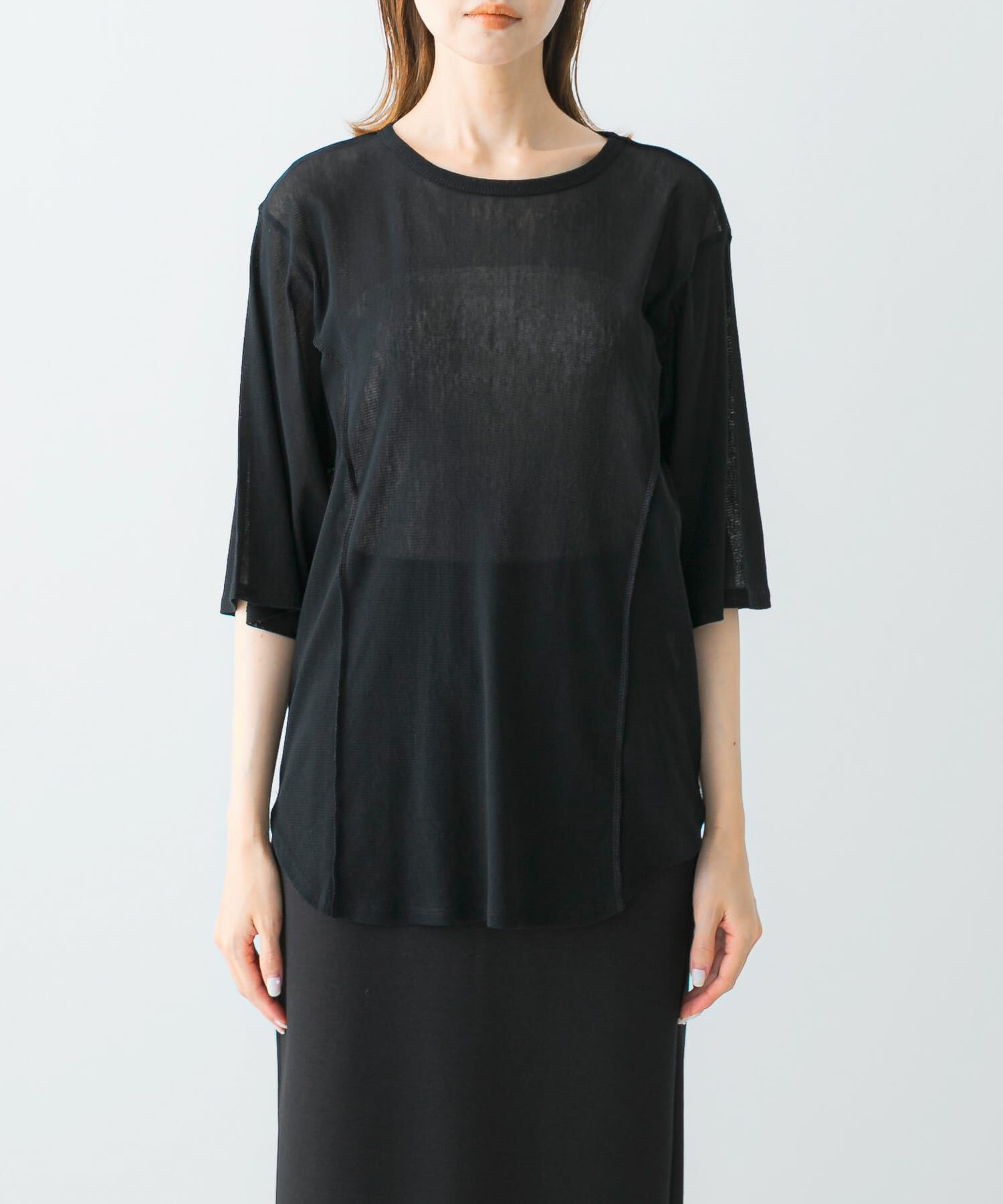 URBAN RESEARCH ROSSO「YENN　COTTON TULLE T-SHIRTS」|Tシャツ・カットソー|