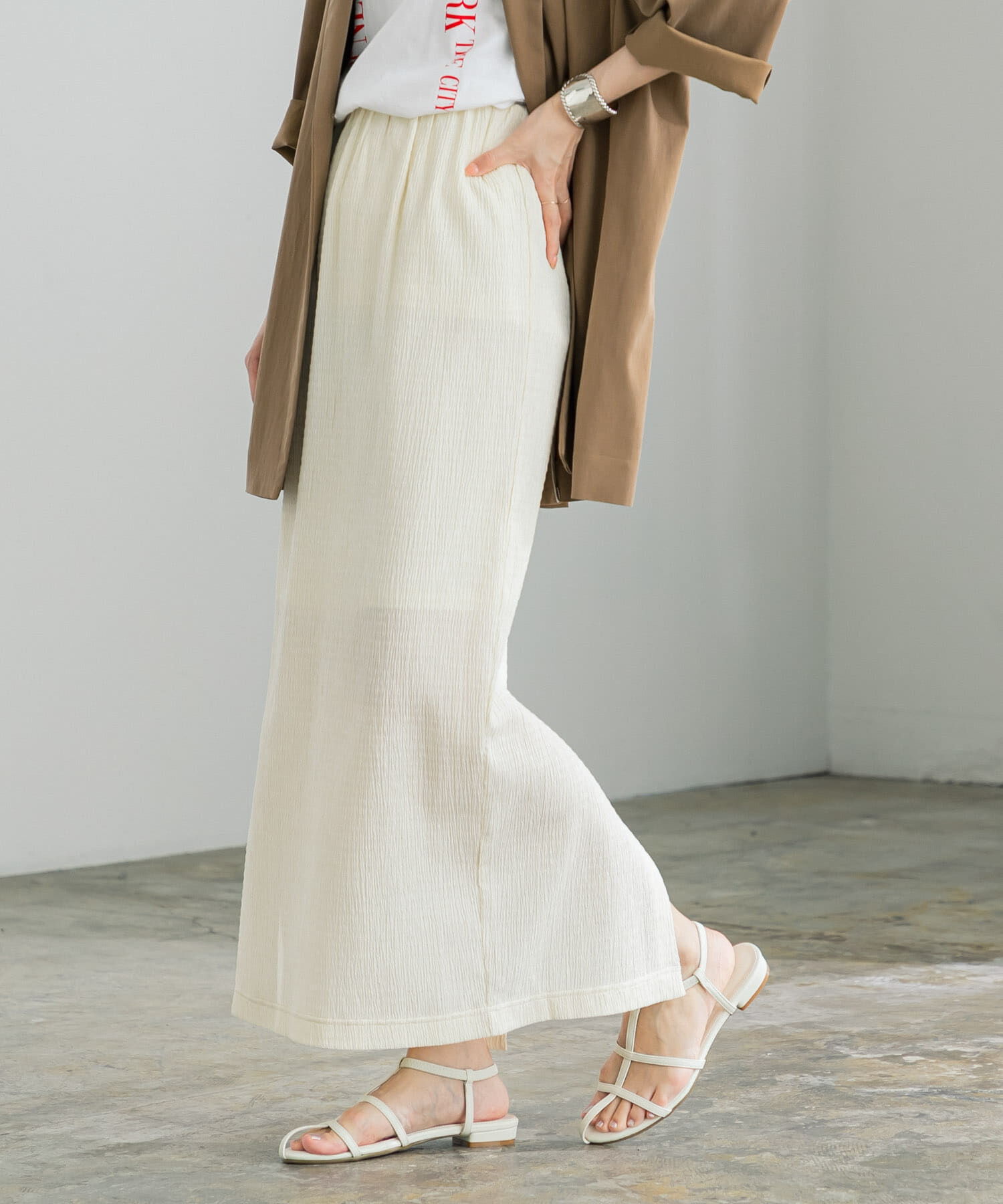 URBAN RESEARCH「シャーリングカットスカート」|スカート|