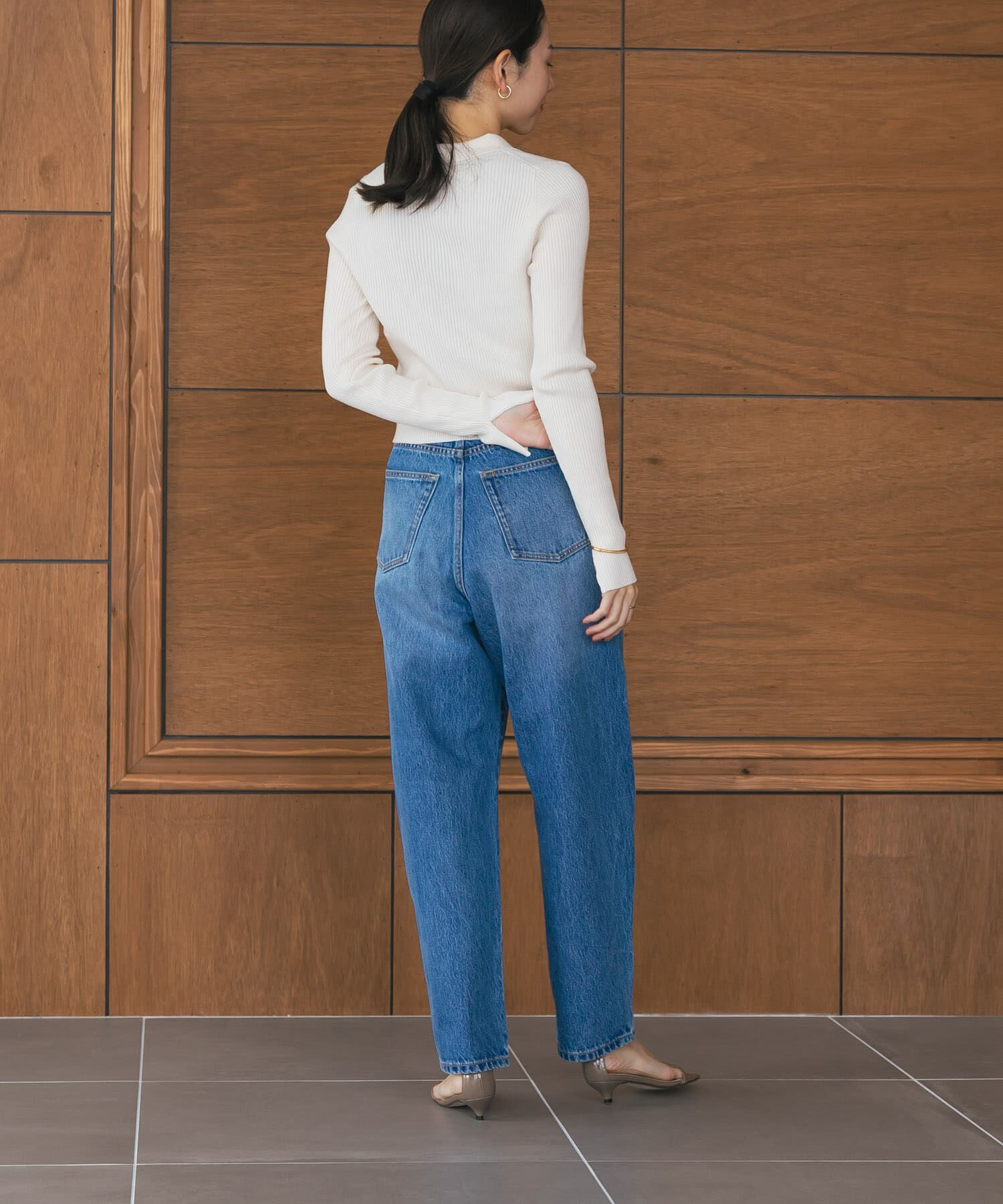 URBAN RESEARCH「シャツカラーリブニットカーディガン」|カーディガン|