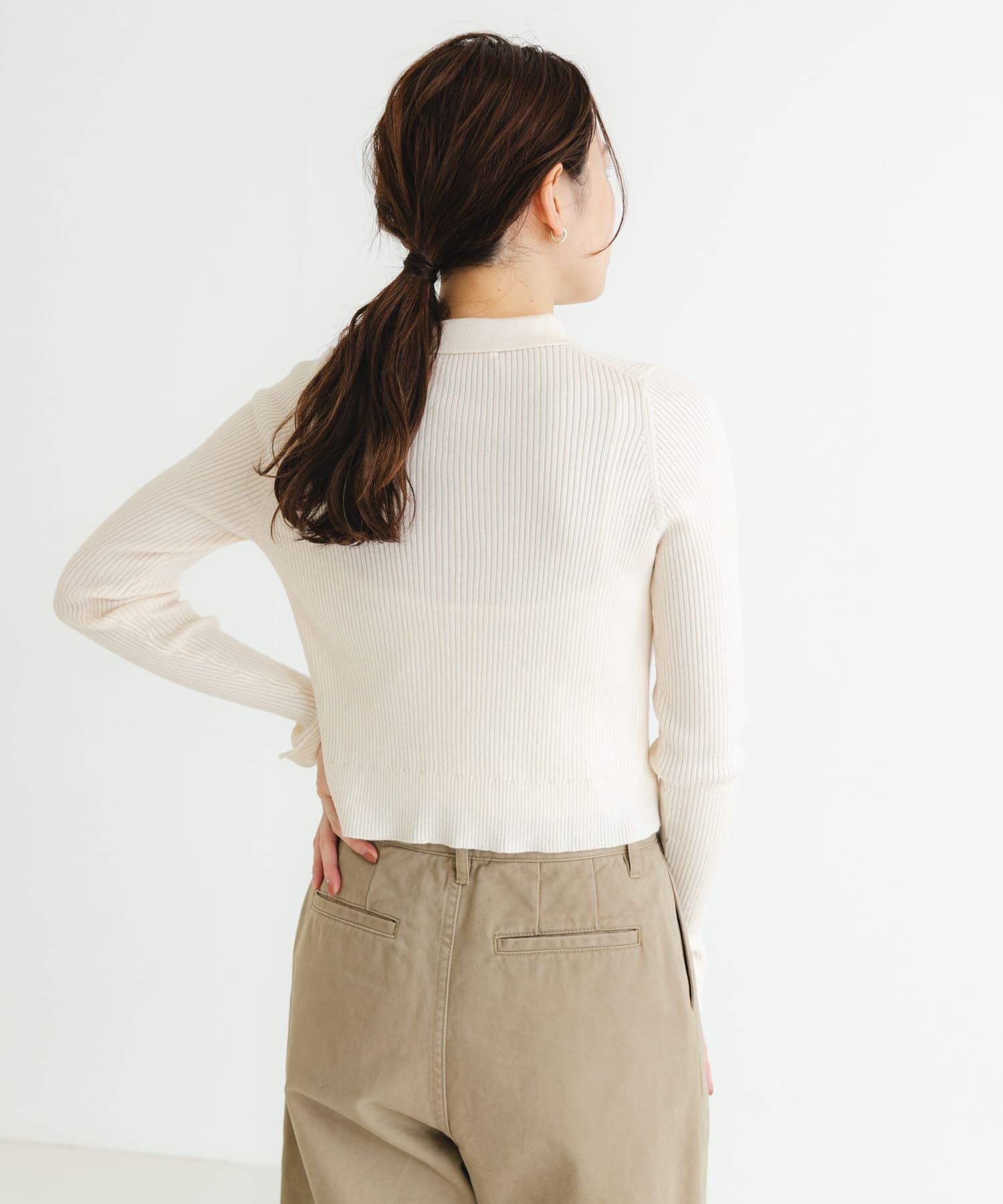 URBAN RESEARCH「シャツカラーリブニットカーディガン」|カーディガン|