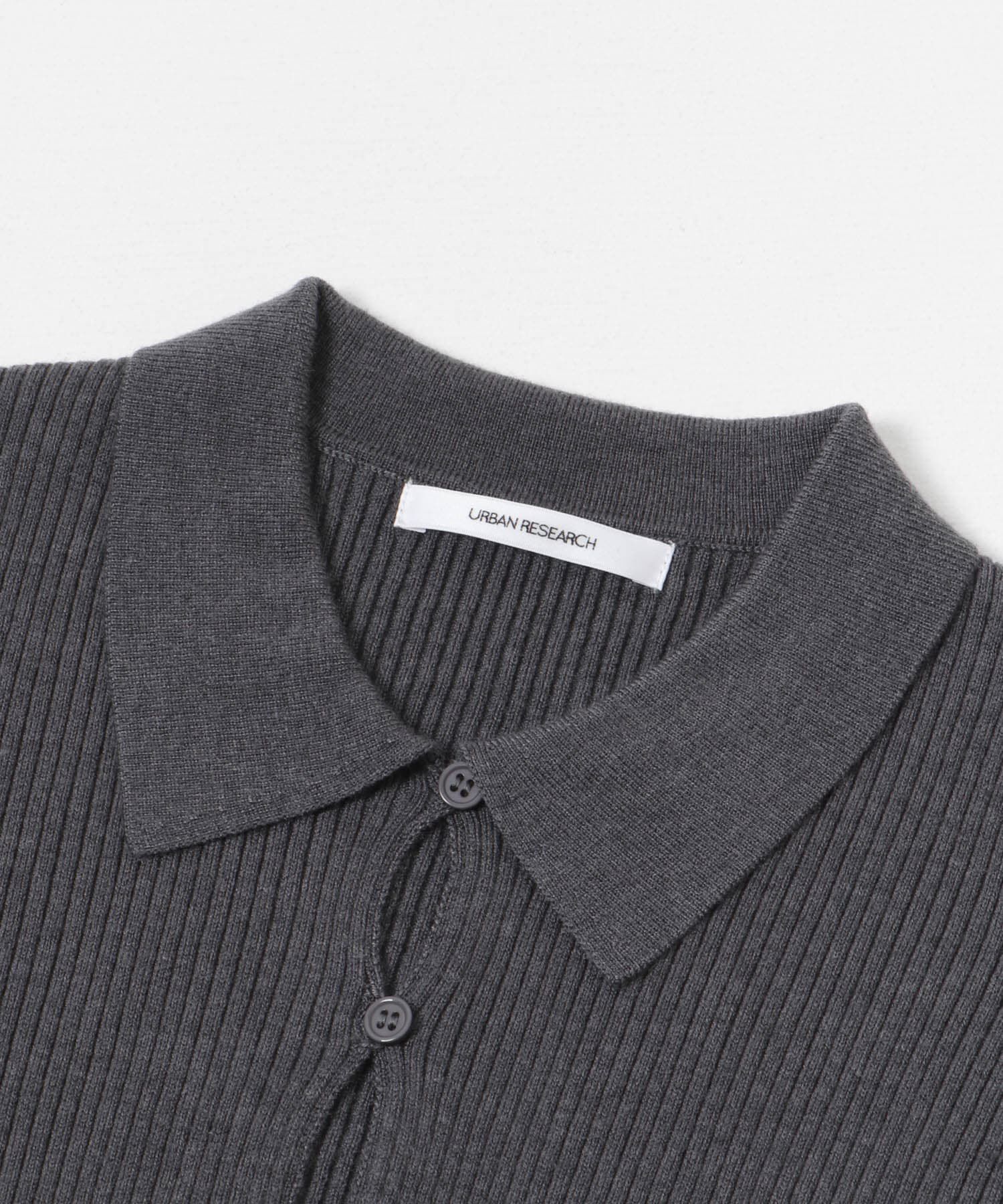 URBAN RESEARCH「シャツカラーリブニットカーディガン」|カーディガン|