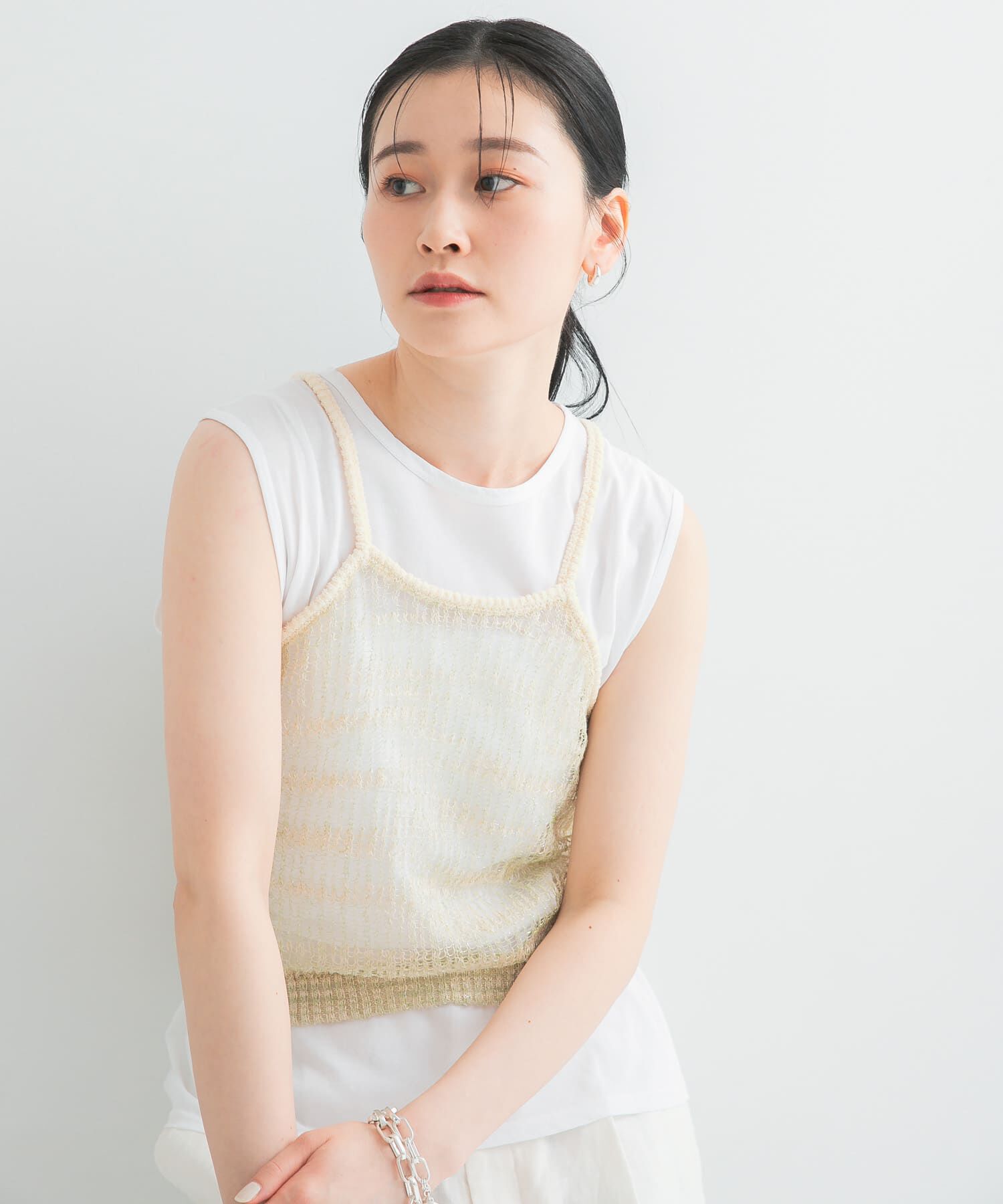 URBAN RESEARCH「シアーラメキャミソール」|キャミソール|