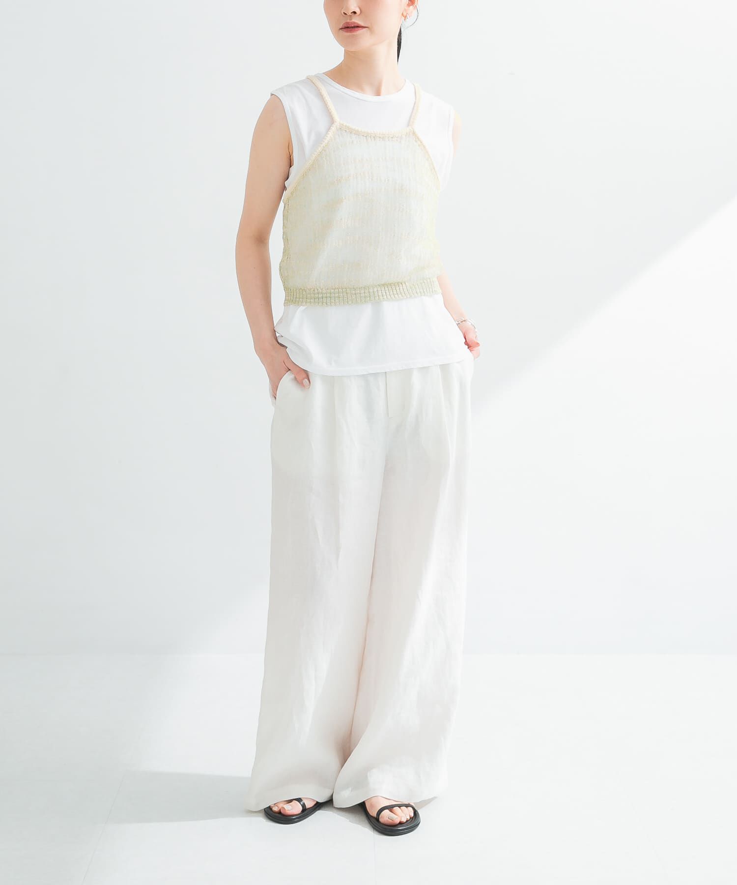 URBAN RESEARCH「シアーラメキャミソール」|キャミソール|