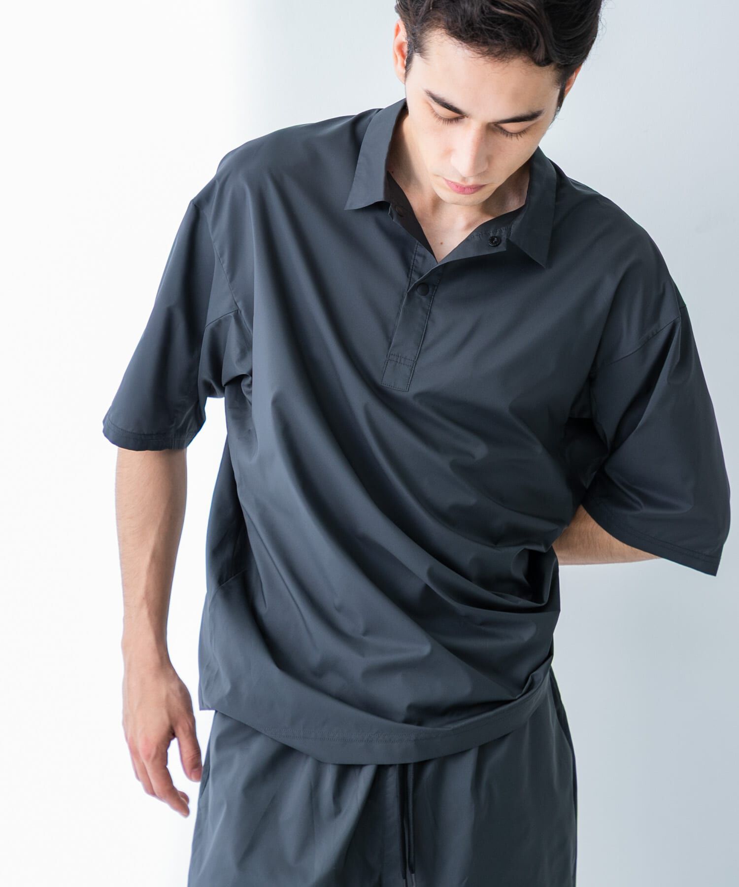 URBAN RESEARCH「SHADOW RIP リブポロシャツ」|ポロシャツ|