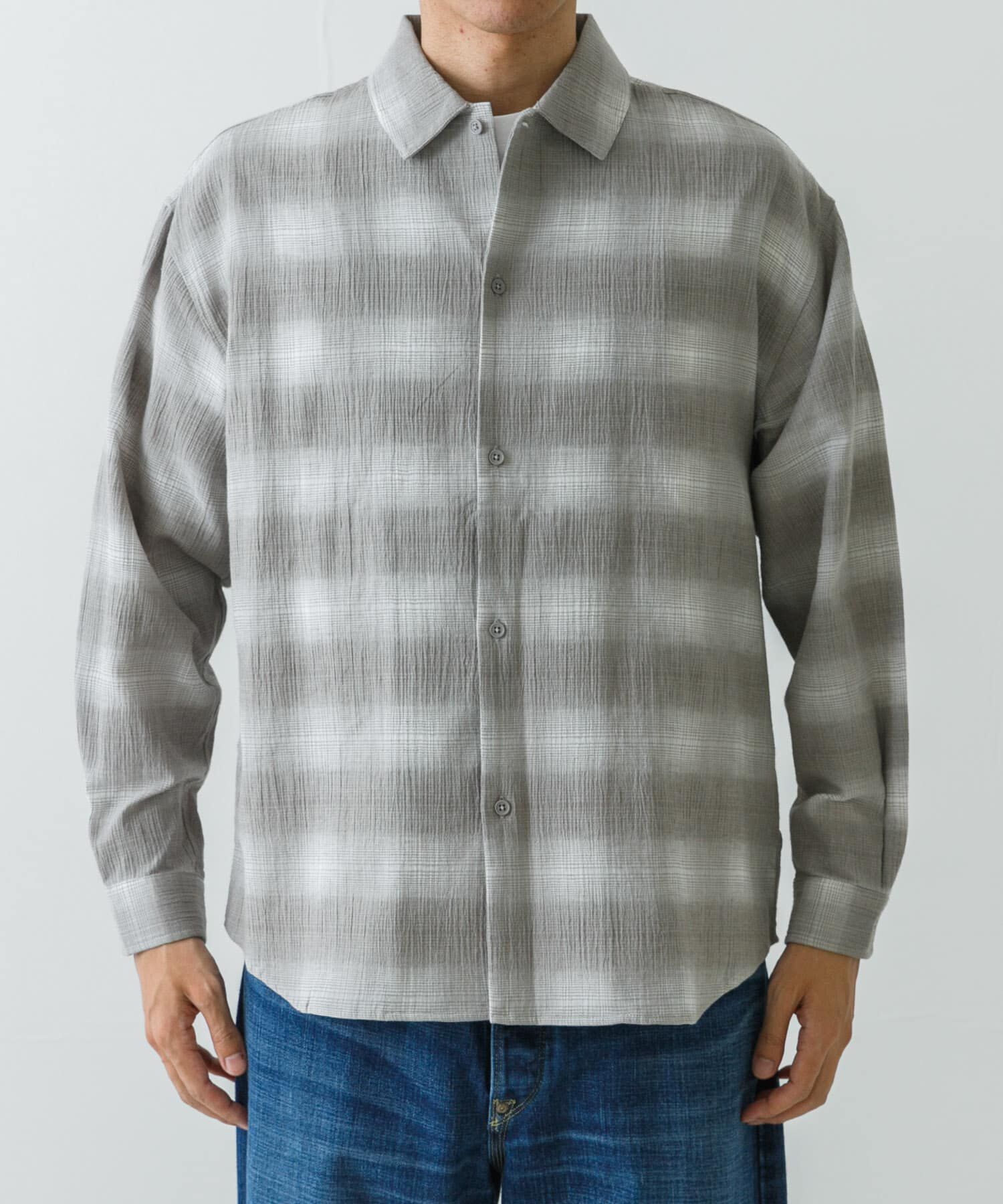 URBAN RESEARCH「オンブレーチェックシャツ」|シャツ・ブラウス|