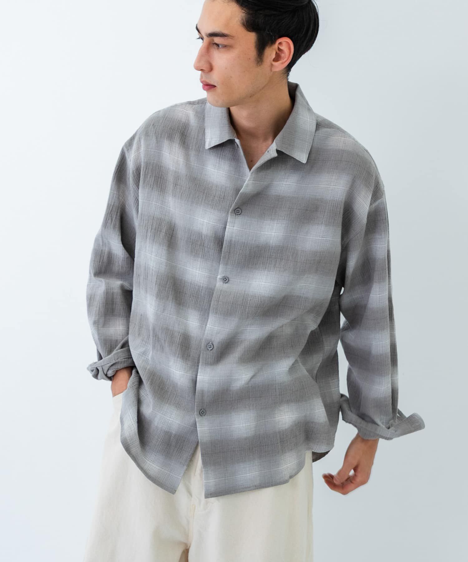 URBAN RESEARCH「オンブレーチェックシャツ」|シャツ・ブラウス|