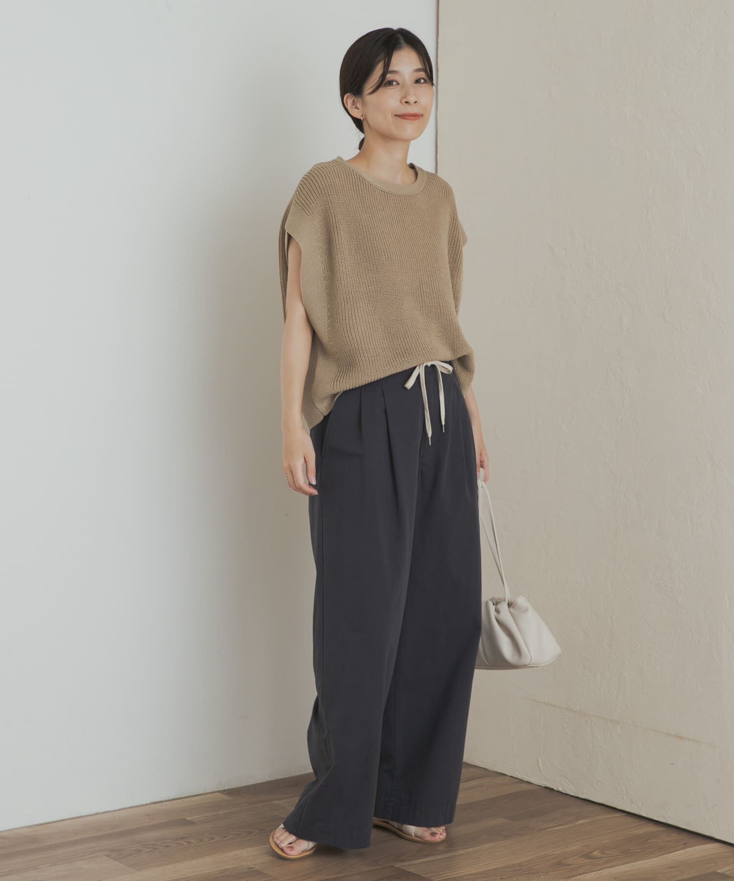 URBAN RESEARCH DOORS「リネンライクニットプルオーバー」|ニット・セーター|