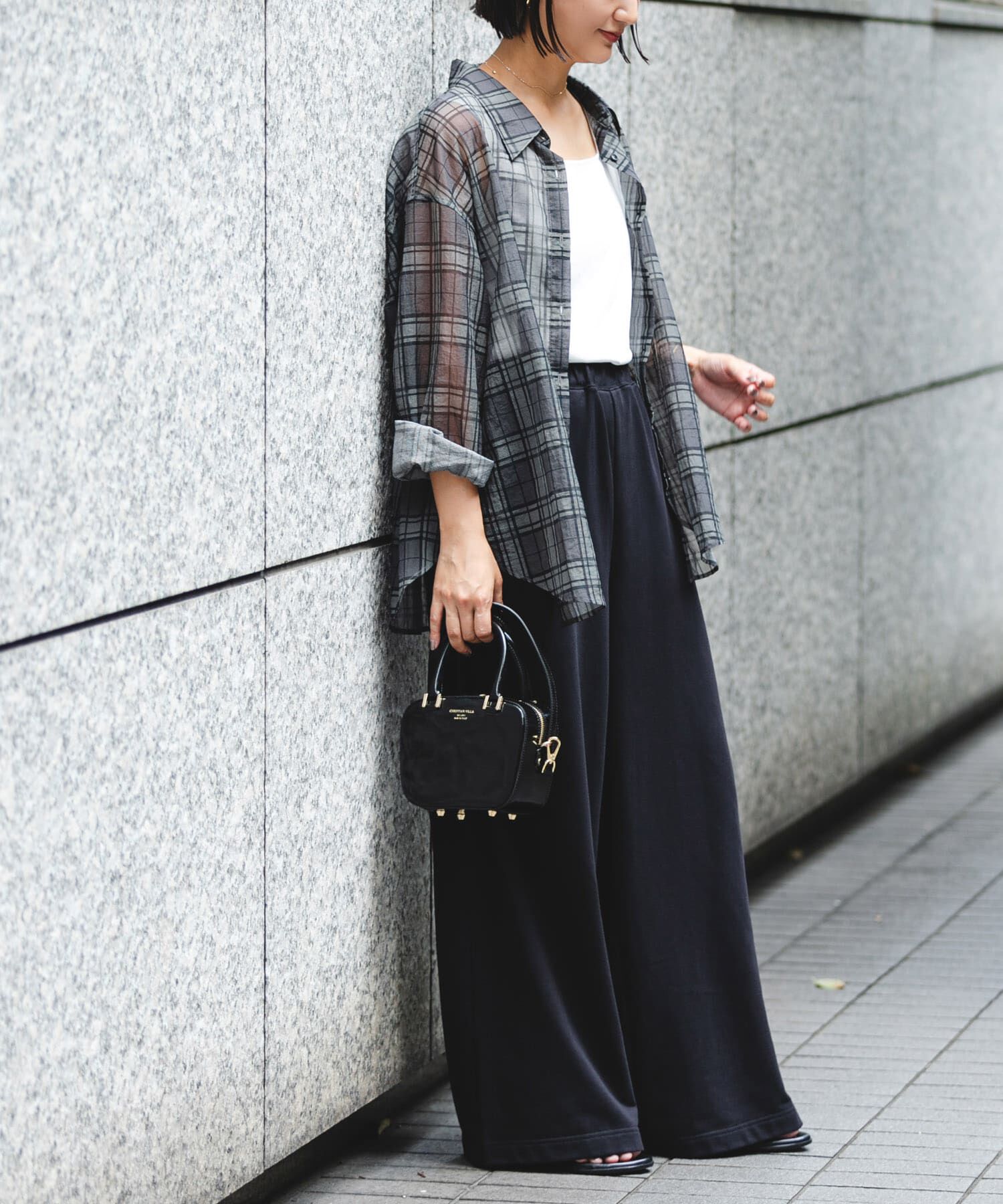 URBAN RESEARCH「シアーチェックオーバーシャツ」|シャツ・ブラウス|