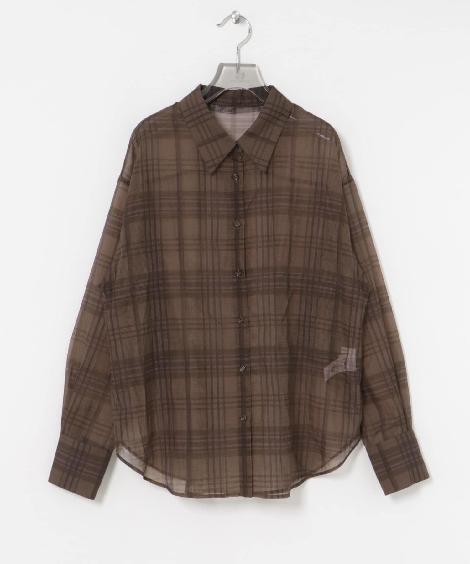 URBAN RESEARCH「シアーチェックオーバーシャツ」|シャツ・ブラウス|