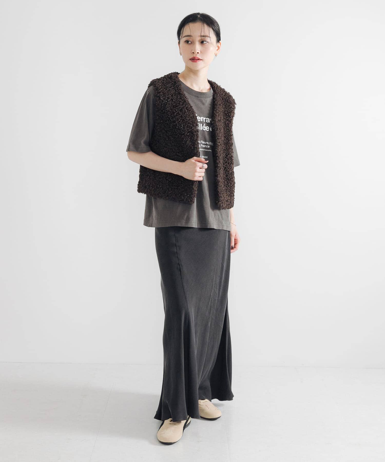 URBAN RESEARCH「ECOPELカーリーファーベスト」|ベスト・ジレ|