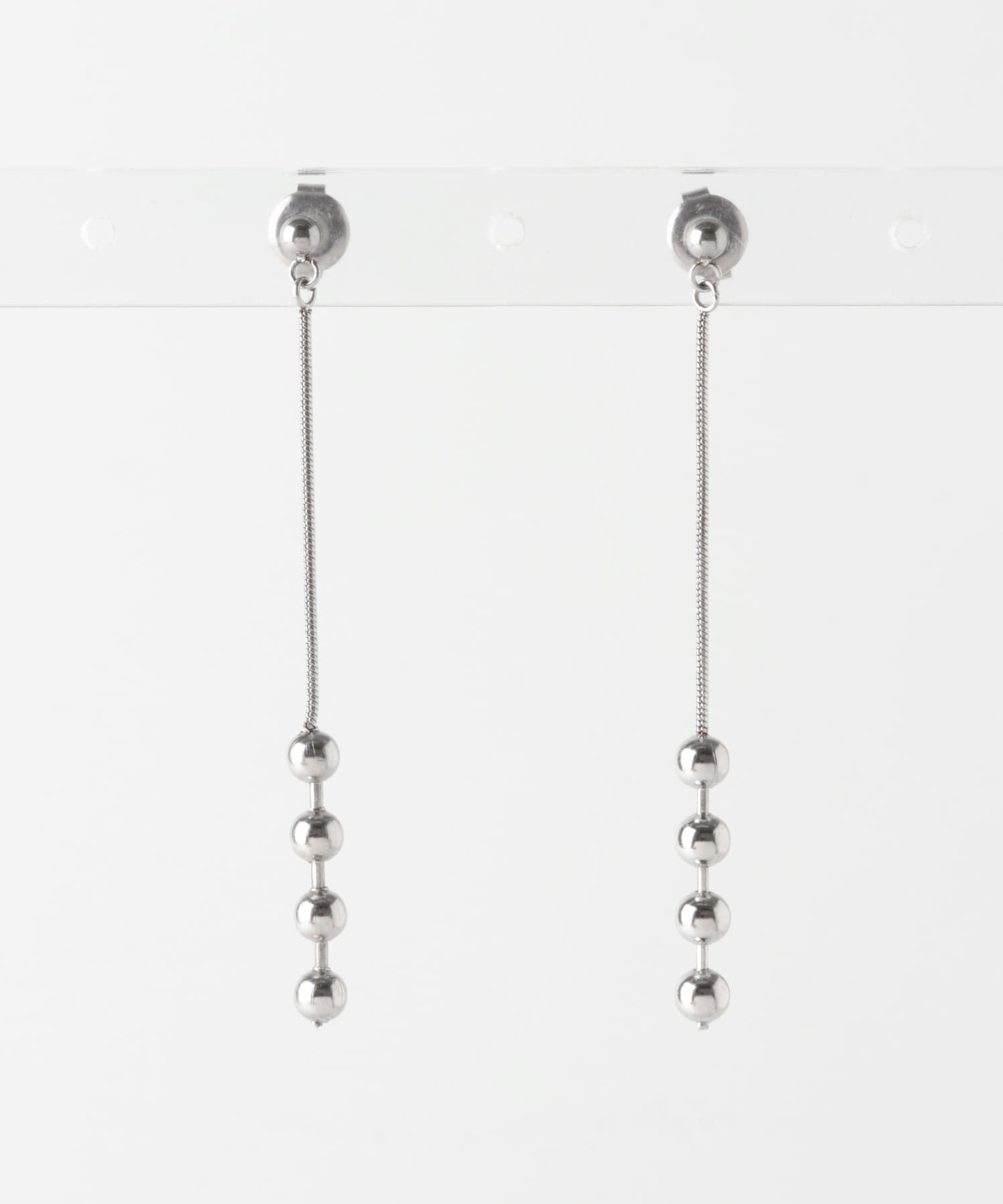 SMELLY「ステンレスメタルボールチェーンピアス」|ピアス|