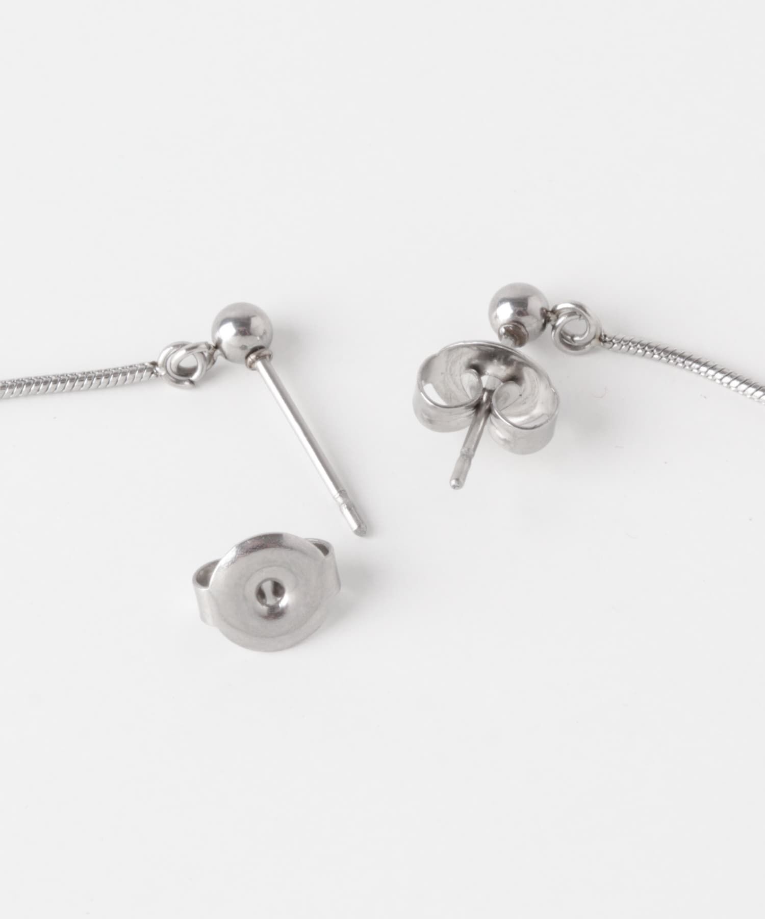 SMELLY「ステンレスメタルボールチェーンピアス」|ピアス|