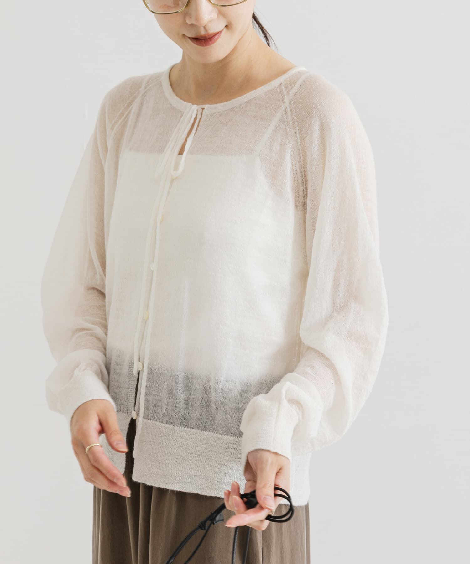 URBAN RESEARCH「ヘアリーショートカーディガン」|カーディガン|