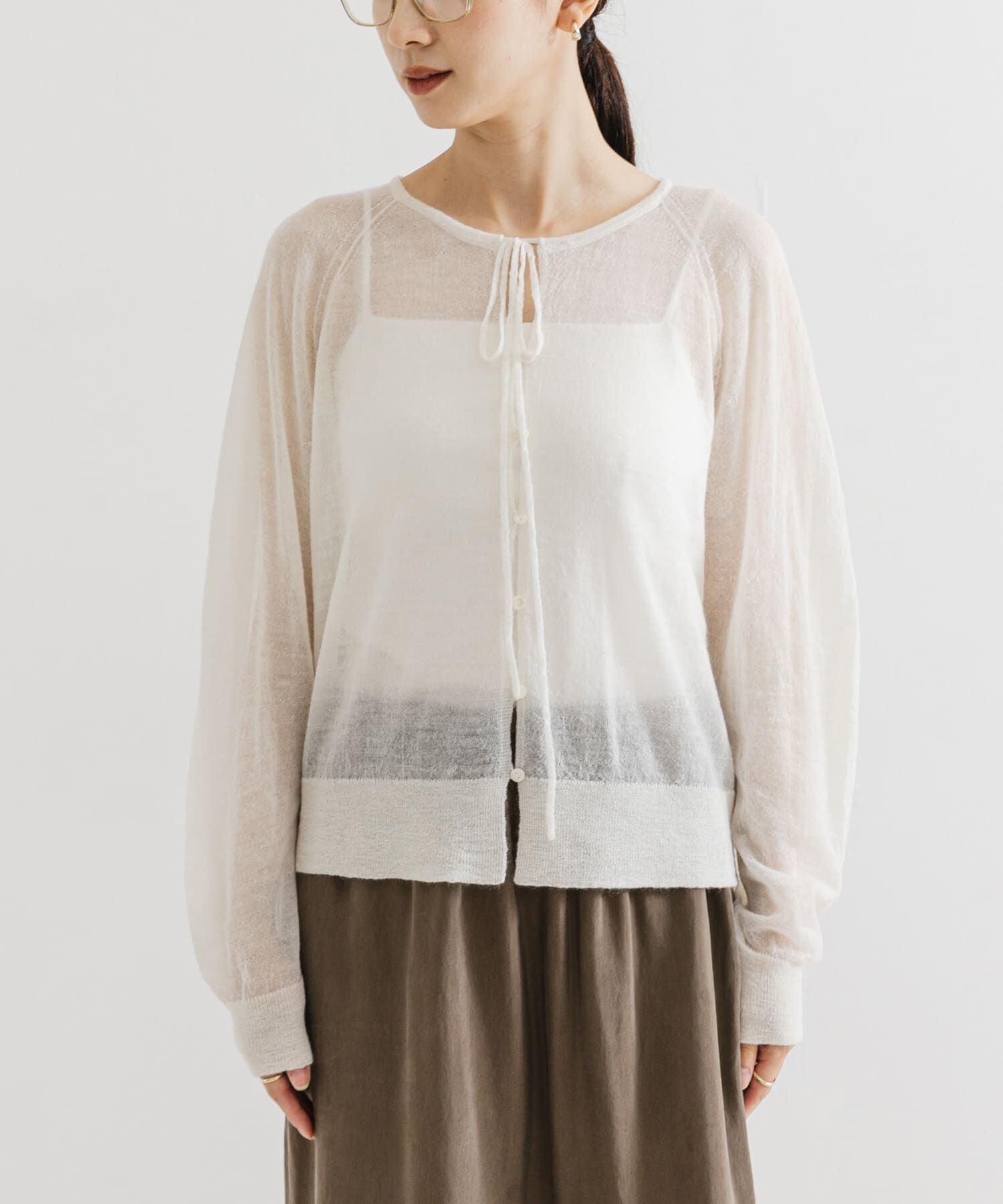 URBAN RESEARCH「ヘアリーショートカーディガン」|カーディガン|