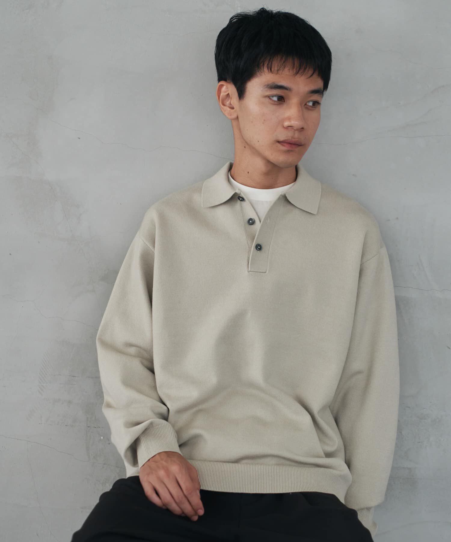URBAN RESEARCH DOORS「『XLサイズ/WEB限定/仁村紗和さん着用』『UR TECH 200日ニット』 ポロシャツ」|ポロシャツ|