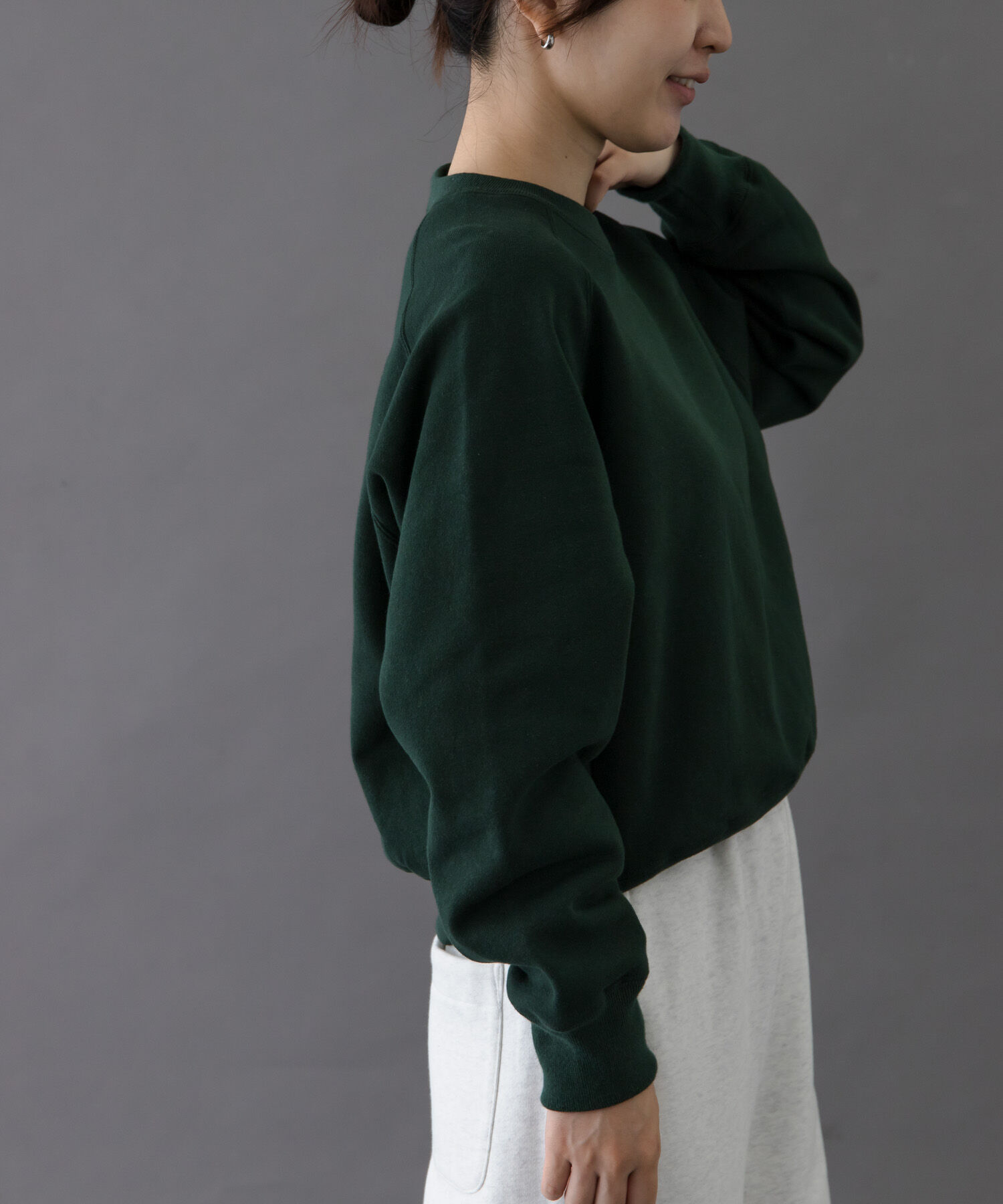 URBAN RESEARCH DOORS「FORK&SPOON　リサイクルコットン裏毛クルーネックスウェット」|スウェット・ジャージ|