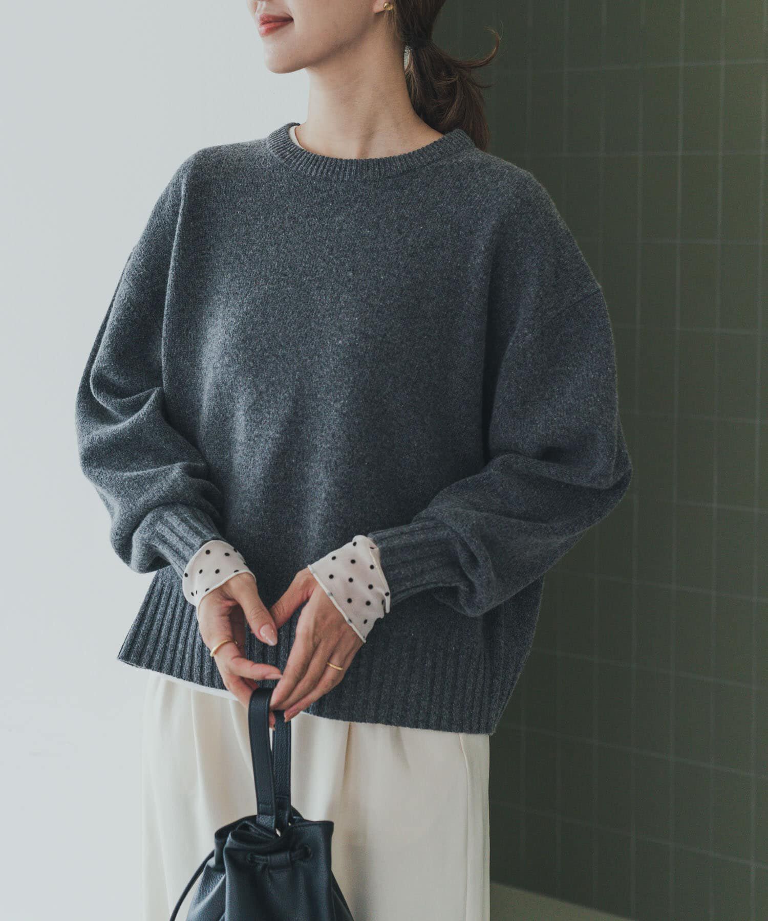 URBAN RESEARCH DOORS「ハミルトンウールクルーワイドプルオーバー」|ニット・セーター|