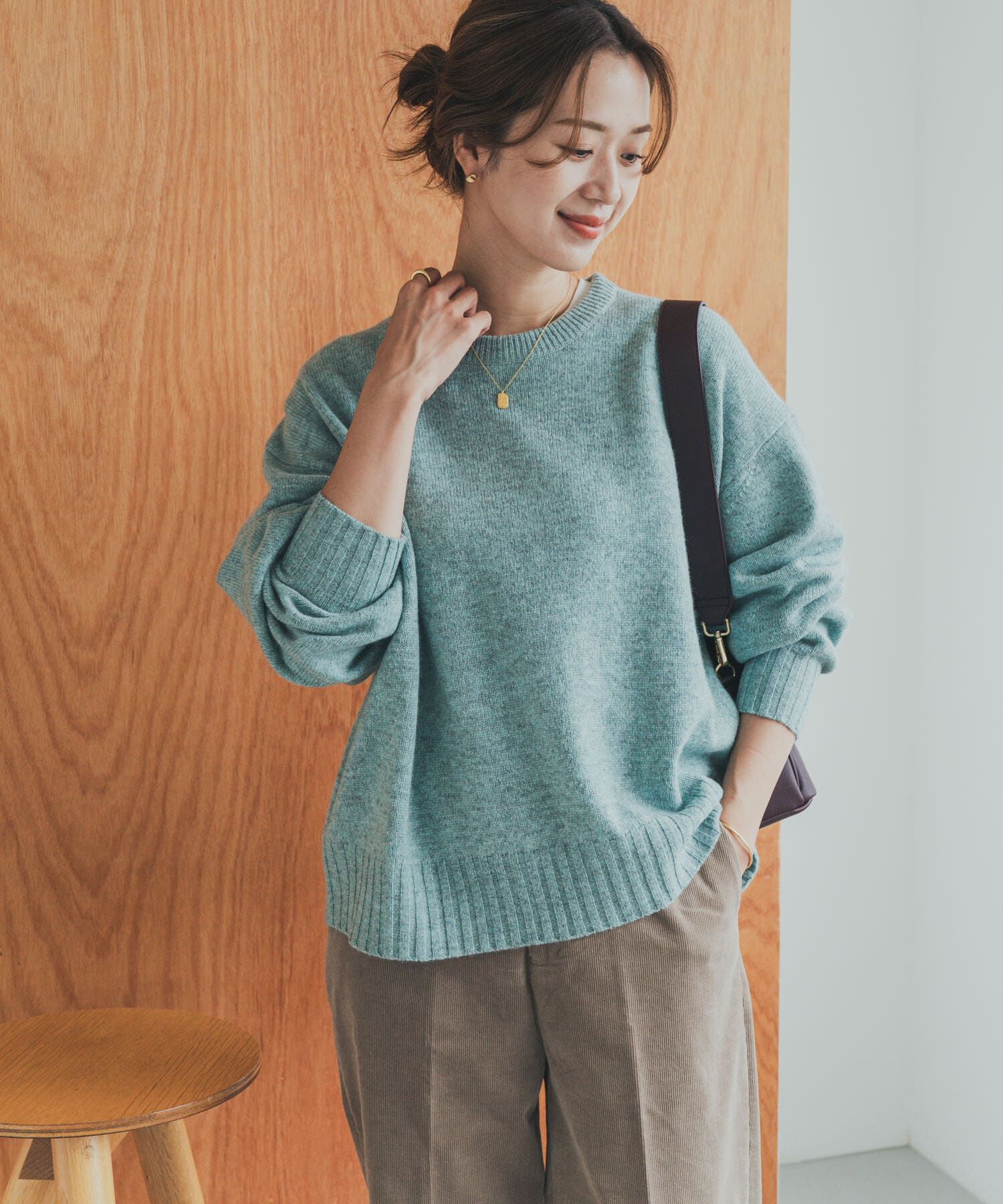 URBAN RESEARCH DOORS「ハミルトンウールクルーワイドプルオーバー」|ニット・セーター|